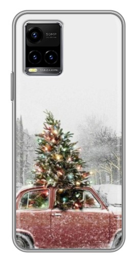 Чехол с картинкой "Елка в машине" для Vivo Y33s