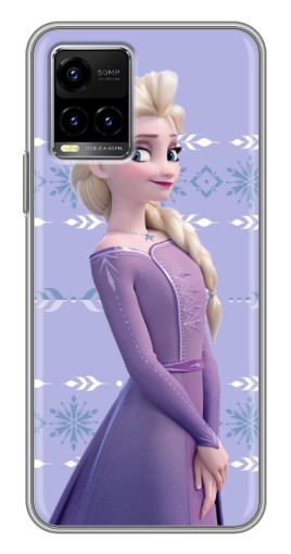 Силиконовый чехол с изображением "Ельза" для Vivo Y33s