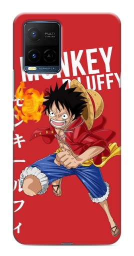 Силиконовый чехол с изображением "Атакующий D Luffy" для Vivo Y21 / Y21s