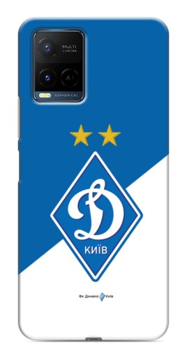 Чехол с картинкой "Бело-синий Динамо" для Vivo Y21 / Y21s