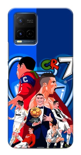 Силиконовый чехол с изображением "CR7" для Vivo Y21 / Y21s