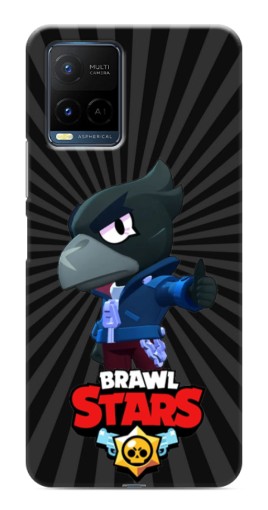 Силиконовый чехол с изображением "Crow Brawl Stars" для Vivo Y21 / Y21s