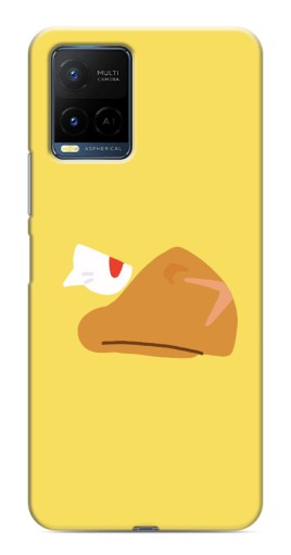 Силиконовый чехол с изображением "Gold Crow" для Vivo Y21 / Y21s