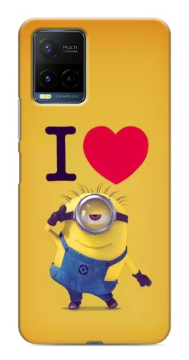 Чехол с принтом "I Love Minion" для Vivo Y21 / Y21s