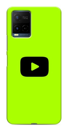 Чехол с принтом "Кнопка Ютуба" для Vivo Y21 / Y21s