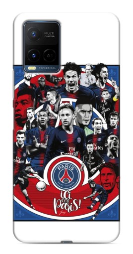 Силиконовый чехол с изображением "Команда PSG" для Vivo Y21 / Y21s