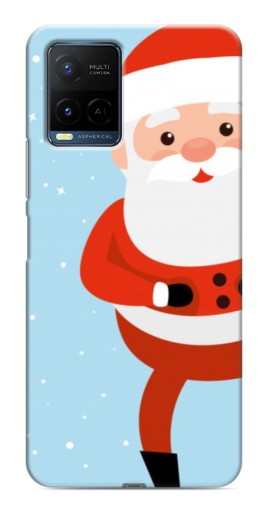 Силиконовый чехол с изображением "Крутой Дед Мороз" для Vivo Y21 / Y21s