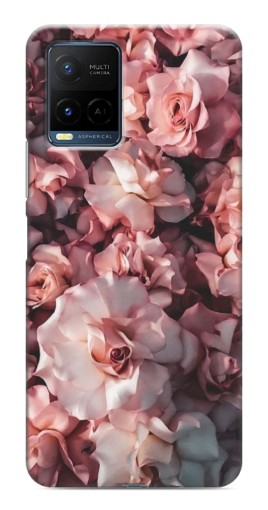 Чехол с печатью "Куст роз" для Vivo Y21 / Y21s