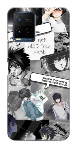 Чехол с принтом "L - Death note" для Vivo Y21 / Y21s