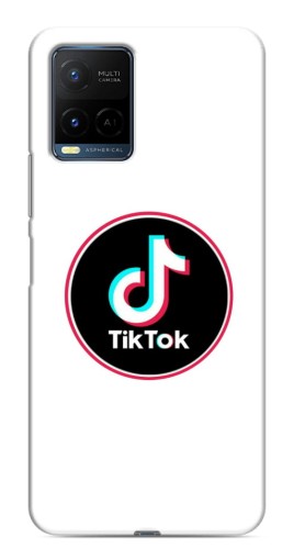 Чехол с картинкой "Лого Тик Ток" для Vivo Y21 / Y21s
