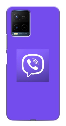 Чехол с картинкой "Лого Viber" для Vivo Y21 / Y21s