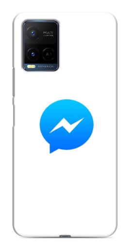 Чехол с принтом "messenger logo" для Vivo Y21 / Y21s