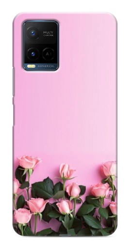 Чехол с картинкой "Нежные розы" для Vivo Y21 / Y21s