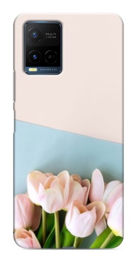 Силиконовый чехол с изображением "Нежные тюльпаны" для Vivo Y21 / Y21s