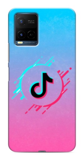 Силиконовый чехол с изображением "Нота ТикТок" для Vivo Y21 / Y21s