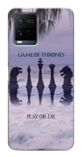 Чехол с картинкой "Play or Die" для Vivo Y21 / Y21s