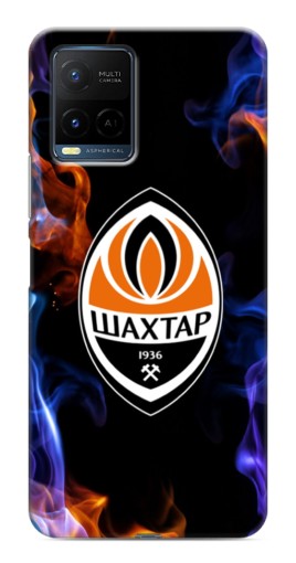 Силиконовый чехол с изображением "Шахтер в огне" для Vivo Y21 / Y21s