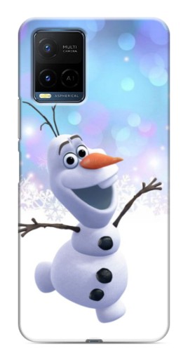 Чехол с картинкой "Снеговик Олаф" для Vivo Y21 / Y21s