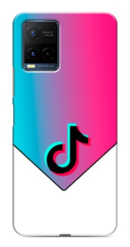 Силиконовый чехол с изображением "Tiktok Logo" для Vivo Y21 / Y21s