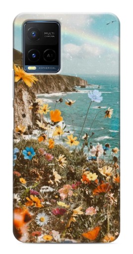 Чехол с картинкой "Яркие полевые цветы" для Vivo Y21 / Y21s