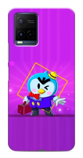 Чехол с картинкой "Яркий пингвин" для Vivo Y21 / Y21s