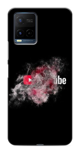 Силиконовый чехол с изображением "Яркий Ютуб" для Vivo Y21 / Y21s