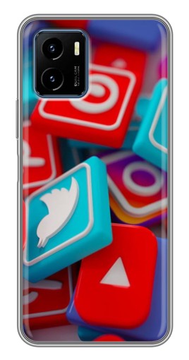 Чехол с печатью "3Д эффект" для Vivo Y15s