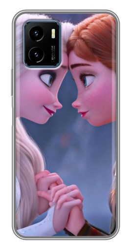 Силиконовый чехол с изображением "Анна и Ельза" для Vivo Y15s