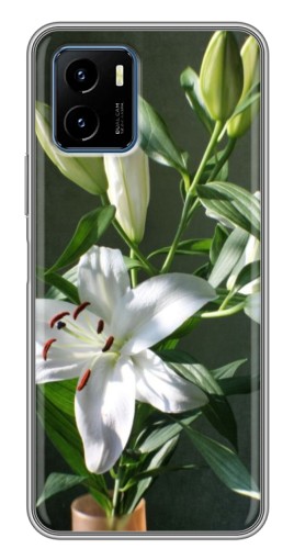 Чехол с картинкой "Белые лилии" для Vivo Y15s