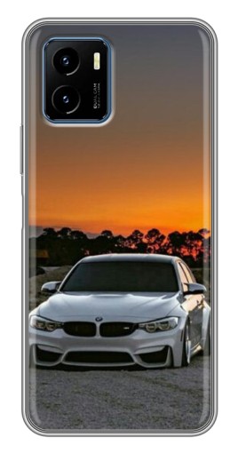 Чехол с печатью "BMW белая" для Vivo Y15s
