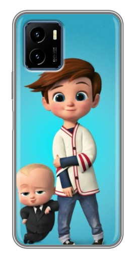 Силиконовый чехол с изображением "Boss and Boy" для Vivo Y15s