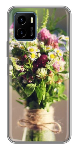 Чехол с картинкой "Букет полевых цветов" для Vivo Y15s