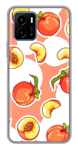 Чехол с принтом "Дольки персиков" для Vivo Y15s