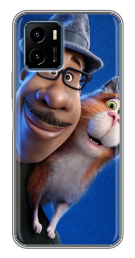 Чехол с картинкой "Джо и кот" для Vivo Y15s