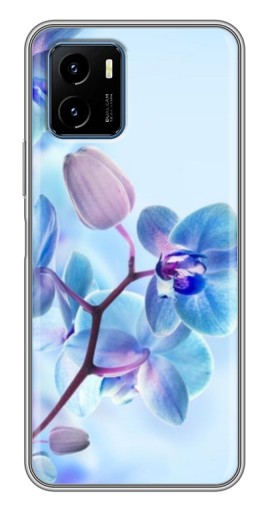 Чехол с печатью "Голубые орхидеи" для Vivo Y15s