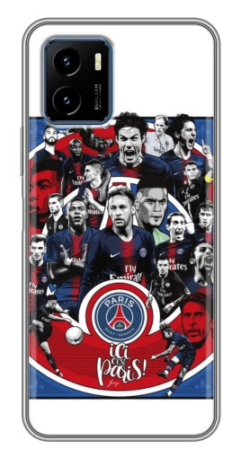 Силиконовый чехол с изображением "Команда PSG" для Vivo Y15s