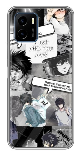 Силиконовый чехол с изображением "L - Death note" для Vivo Y15s