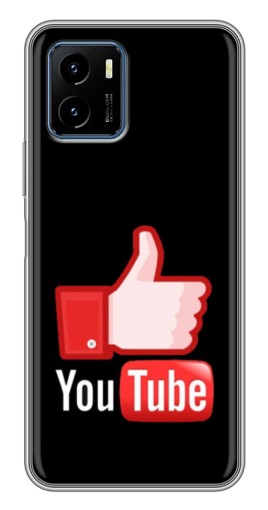 Чехол с печатью "Лайк YouTube" для Vivo Y15s