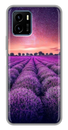 Силиконовый чехол с изображением "Лавандовое поле" для Vivo Y15s