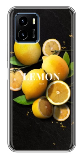 Чехол с картинкой "Лимон на черном" для Vivo Y15s