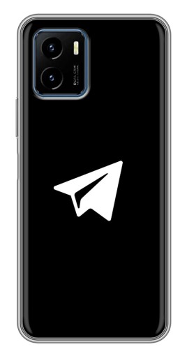 Чехол с принтом "Лого Телеграм" для Vivo Y15s