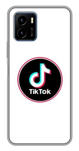 Силиконовый чехол с изображением "Лого Тик Ток" для Vivo Y15s
