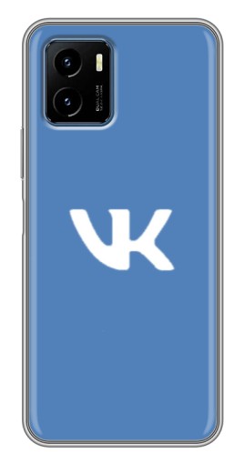 Силиконовый чехол с изображением "Лого ВК" для Vivo Y15s