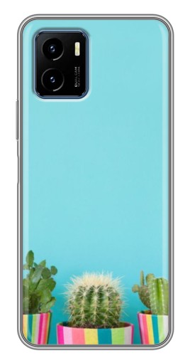 Чехол с принтом "Маленькие кактусы" для Vivo Y15s