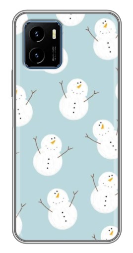 Чехол с принтом "Маленькие снеговики" для Vivo Y15s