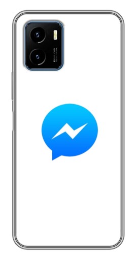 Силиконовый чехол с изображением "messenger logo" для Vivo Y15s