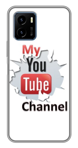 Силиконовый чехол с изображением "My YouTube" для Vivo Y15s