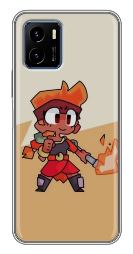 Силиконовый чехол с изображением "Нарисованная Amber" для Vivo Y15s