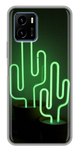 Чехол с печатью "Неоновый кактус" для Vivo Y15s