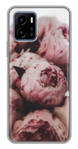 Чехол с принтом "Нежные пионы" для Vivo Y15s